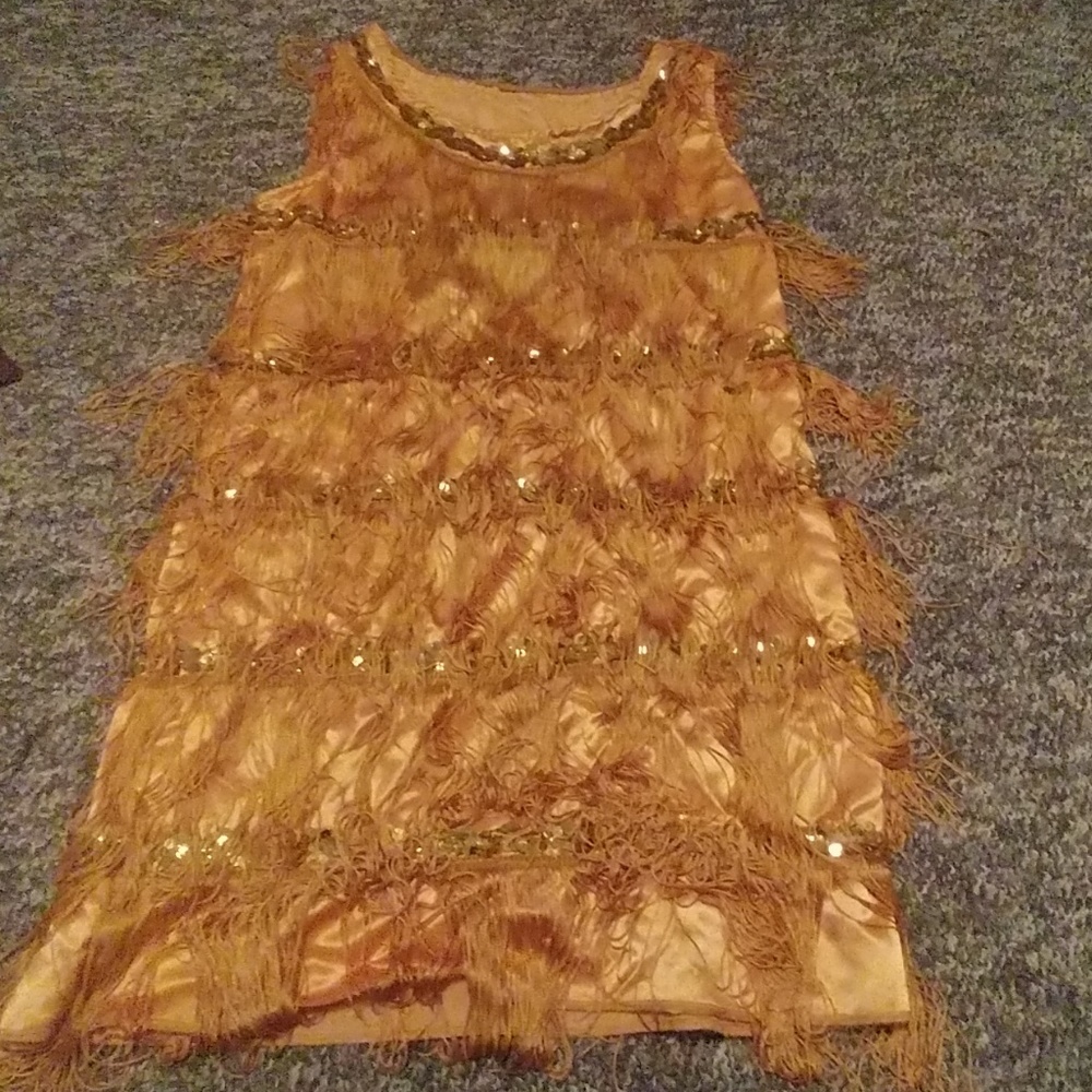 Flapper dress/ facinator